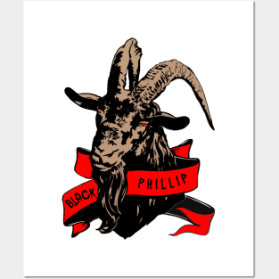 Black Phillip t-shirt Posters and Art